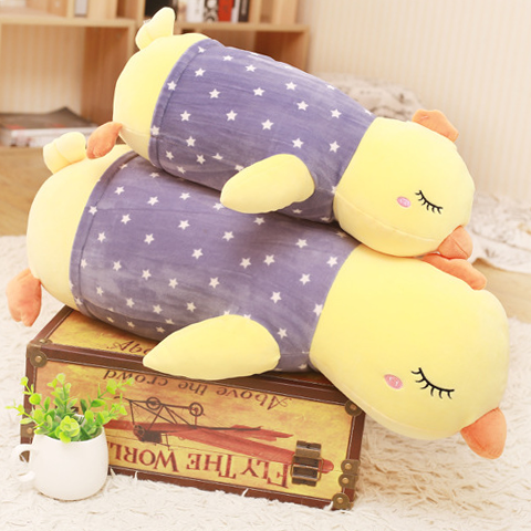 Chick shaped stuffed soft pillow